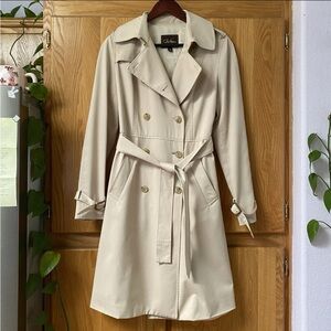 Cole Haan Beige Womens Trench Coat 8 - Some flaws - Please read description